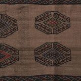 Vintage Turkish Oushak Rug Handwoven 42x402 cm