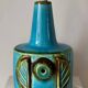 Vintage ceramic table lamp with turquoise glaze by Einar Johansen for Søholm, 1960s