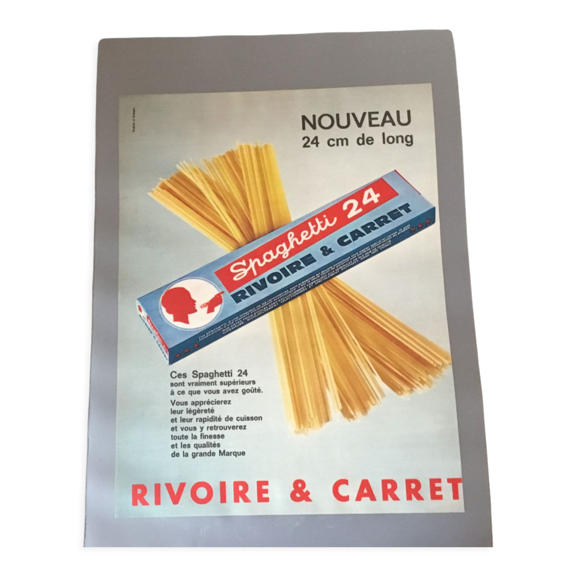 Vintage advertising to frame rivoire and carret