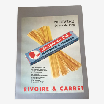 Vintage advertising to frame rivoire and carret