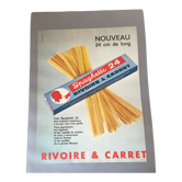 Publicité vintage à encadrer rivoire et carret