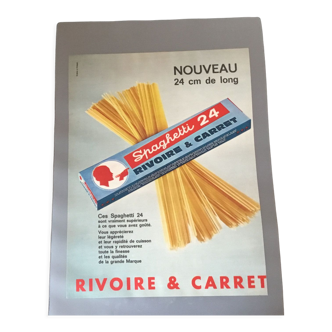 Vintage advertising to frame rivoire and carret