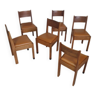 6 x Utrecht Mokkum chairs by Huizenga NV Marked