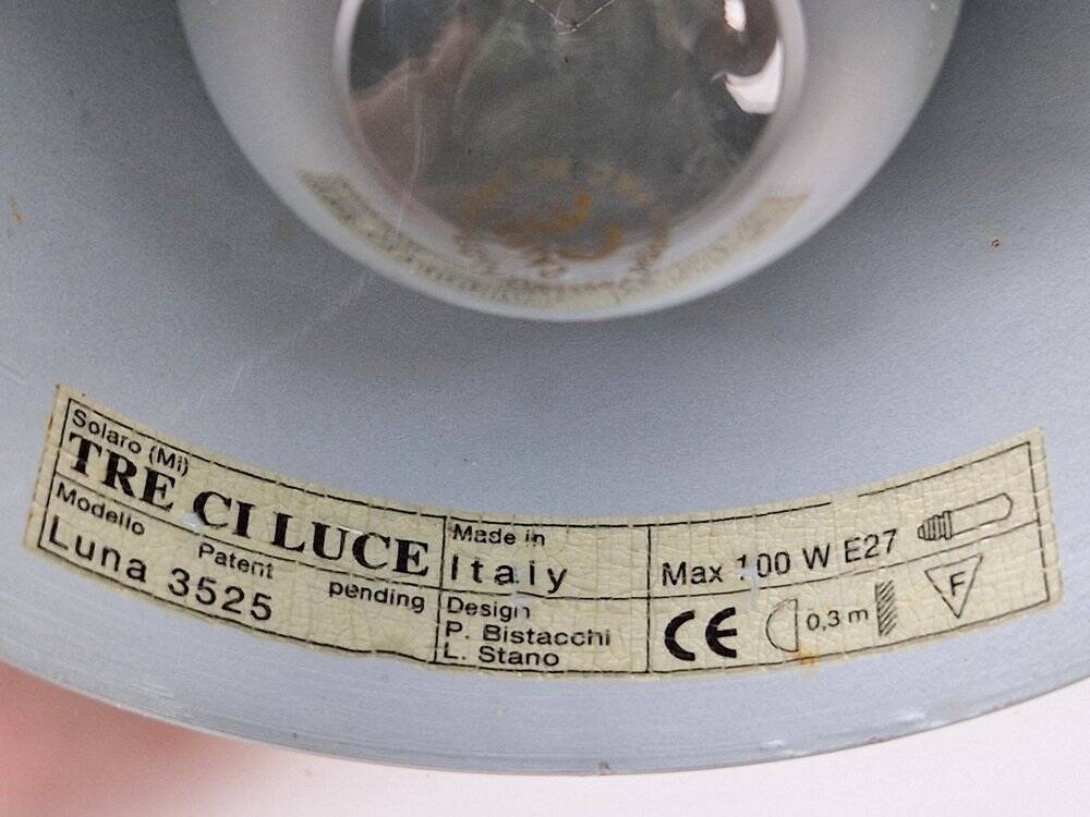 Luna 3525 Hanging Lamp for Tre Ci Luce, 1990s