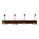 Vintage walnut wall-mounted coat rack for school, bistro.