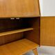 Secretary wooden and rattan office of the 50s/60s