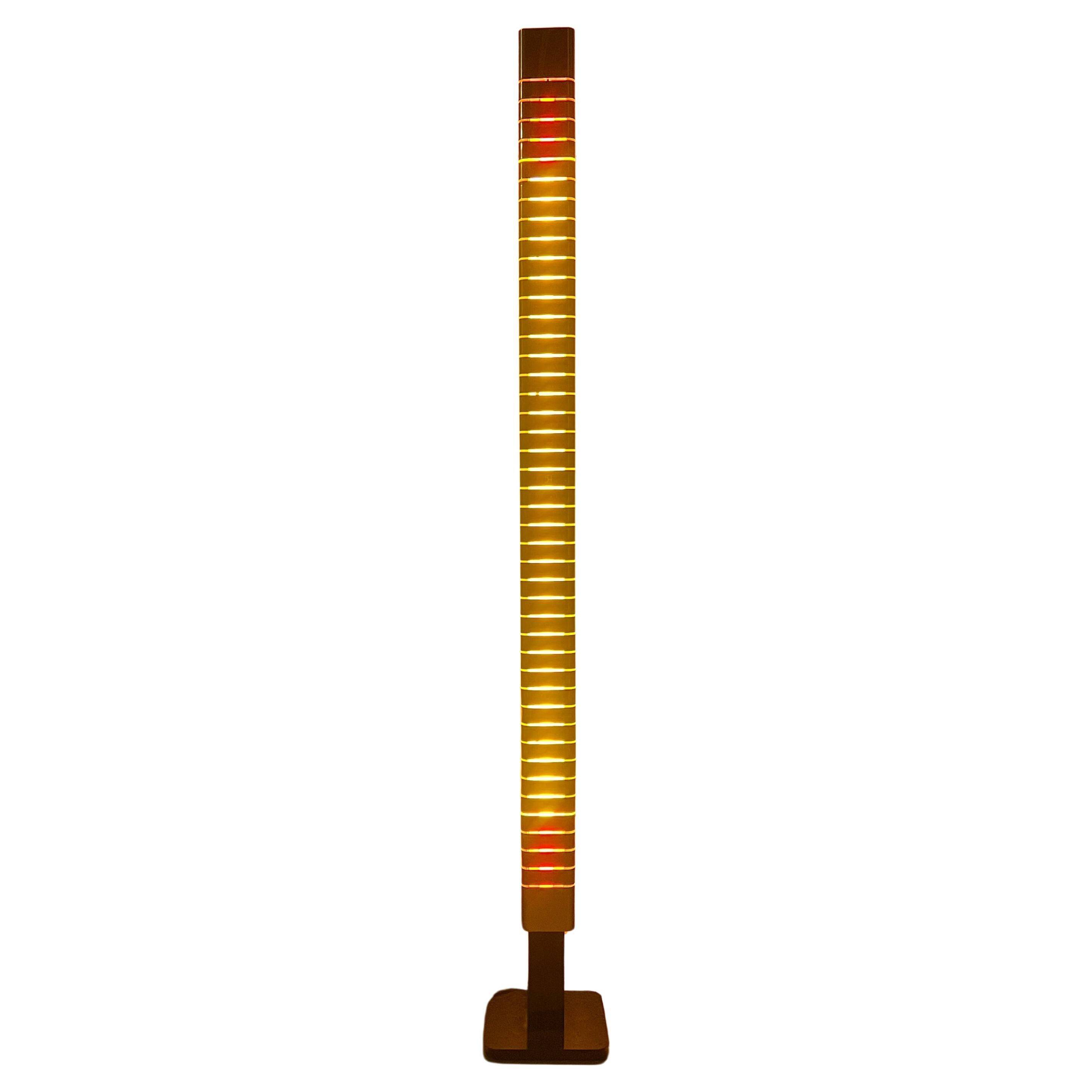 Italian Mid-Century Lamperti Floor Lamp, Sculpted in Chrome, 1960s