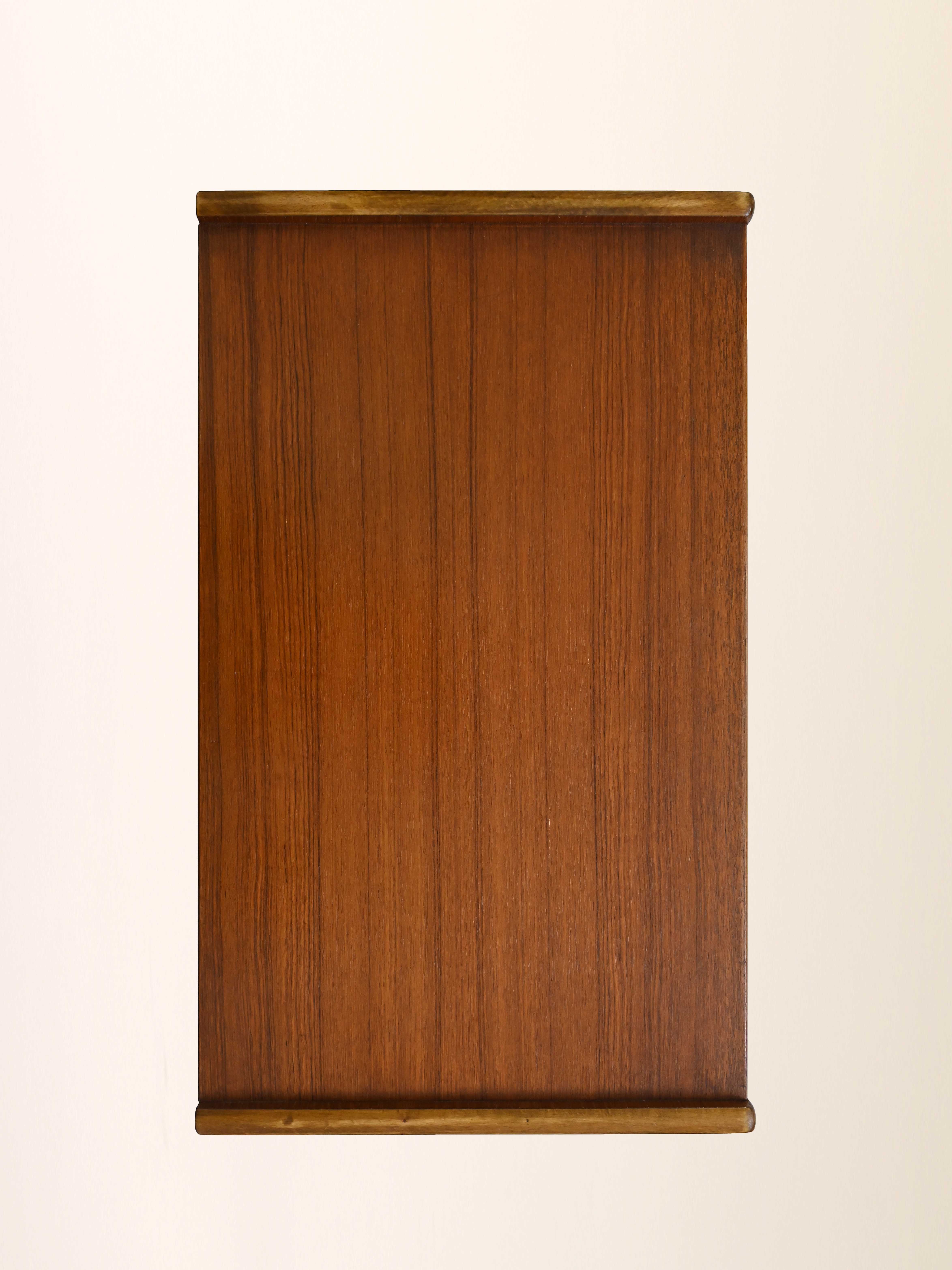 Teak nightstand with two drawers