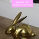 Lapin en laiton
