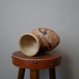 Pottery of the Dove made in France artisanal ceramic raku japandi wabi-sabi empty pocket bowl