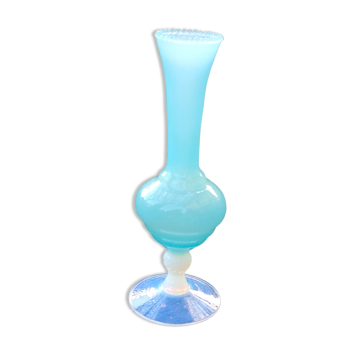 Blue Murano glass vase