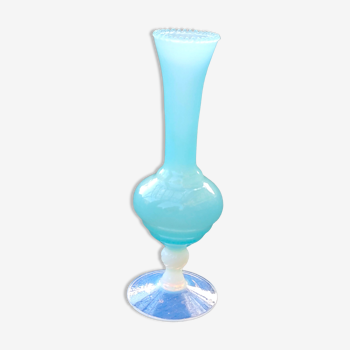 Blue Murano glass vase