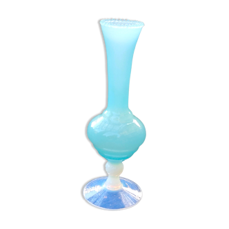 Vase bleu en verre de Murano