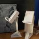 Pair of Vintage Italian Postmodern Loft  Table Lamps in Metal