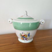 Covered pot, Limoges porcelain sugar bowl