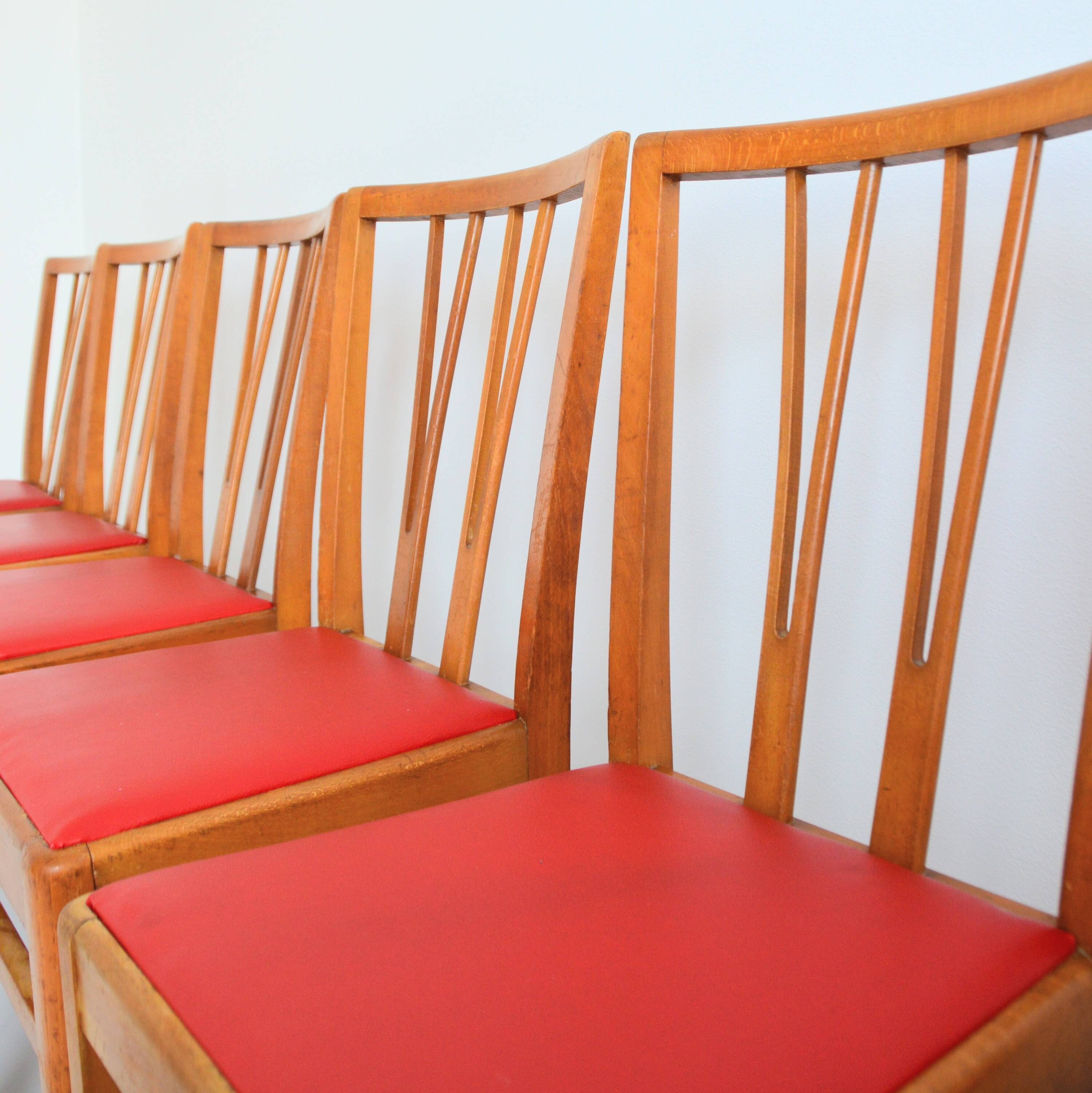 Suite de 6 chaises 1960 Bistrot vintage
