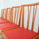 Suite de 6 chaises 1960 Bistrot vintage