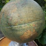 World map, vintage globe