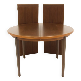 Scandinavian walnut dining table, Sweden, 1960s