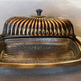 Vintage metal butter dish