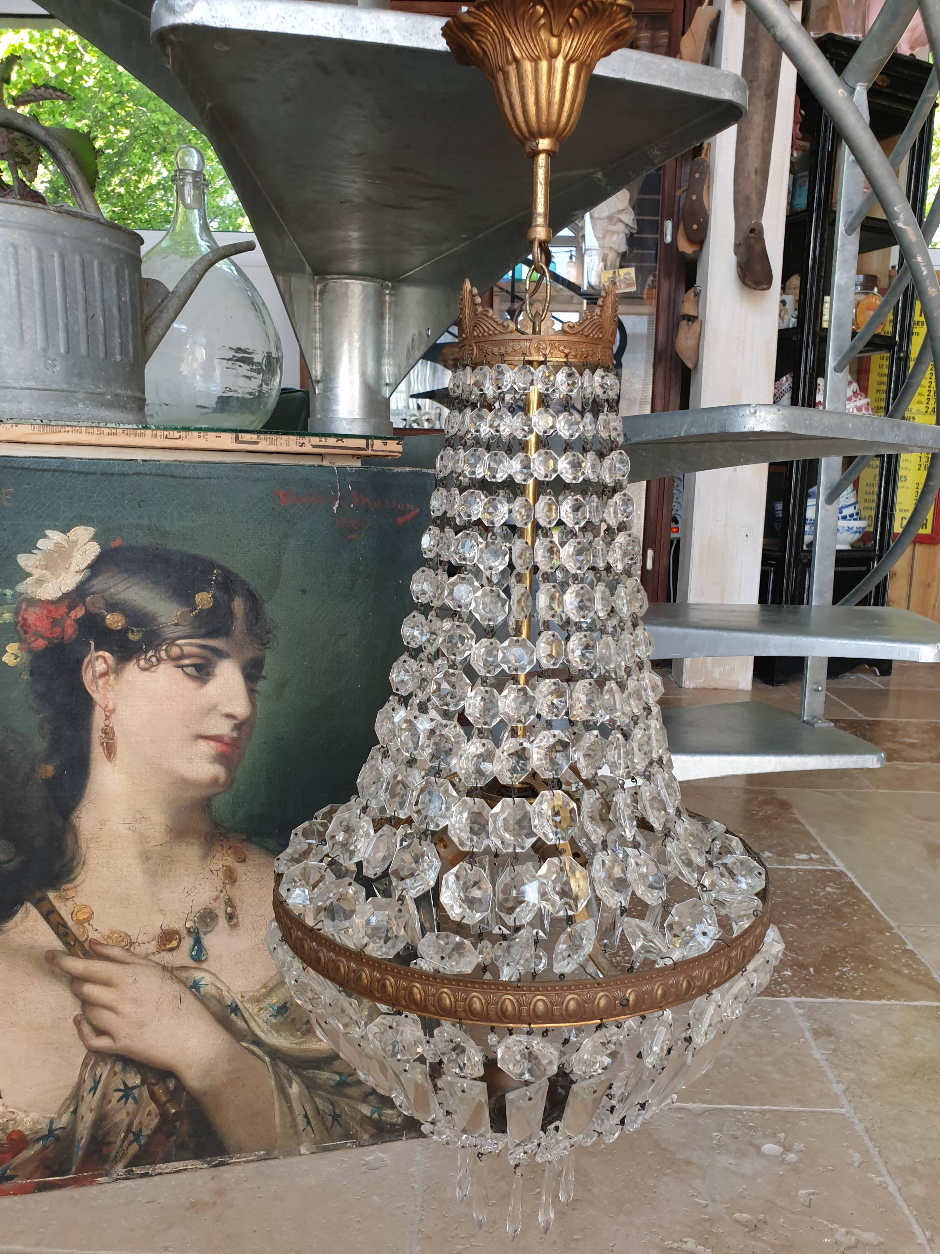 Hot air balloon chandelier