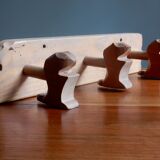 Marmot / Vintage wooden patère coat rack