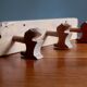 Marmot / Vintage wooden patère coat rack