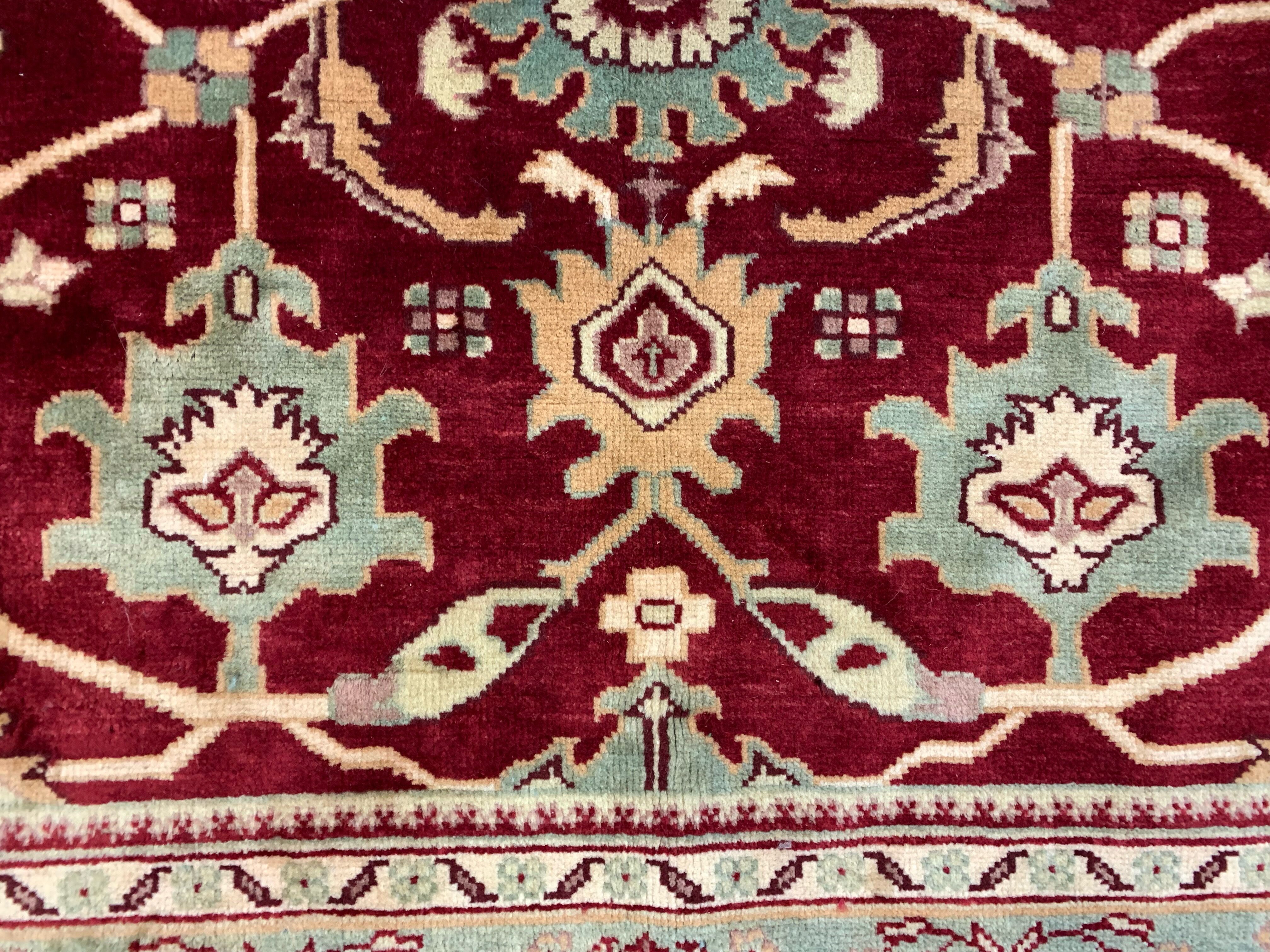 Fine afghan wool ziegler rug 275x183 cm