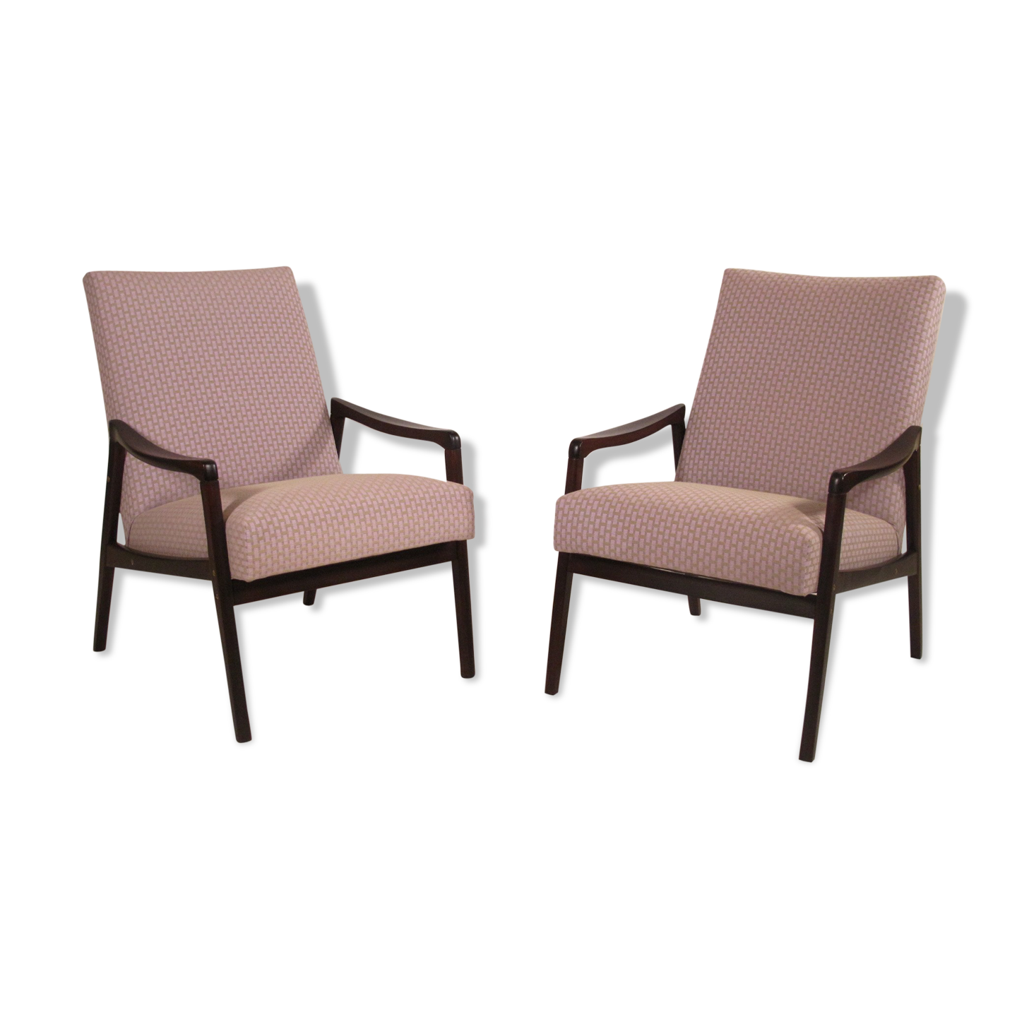Pair of restored chairs, 1950's