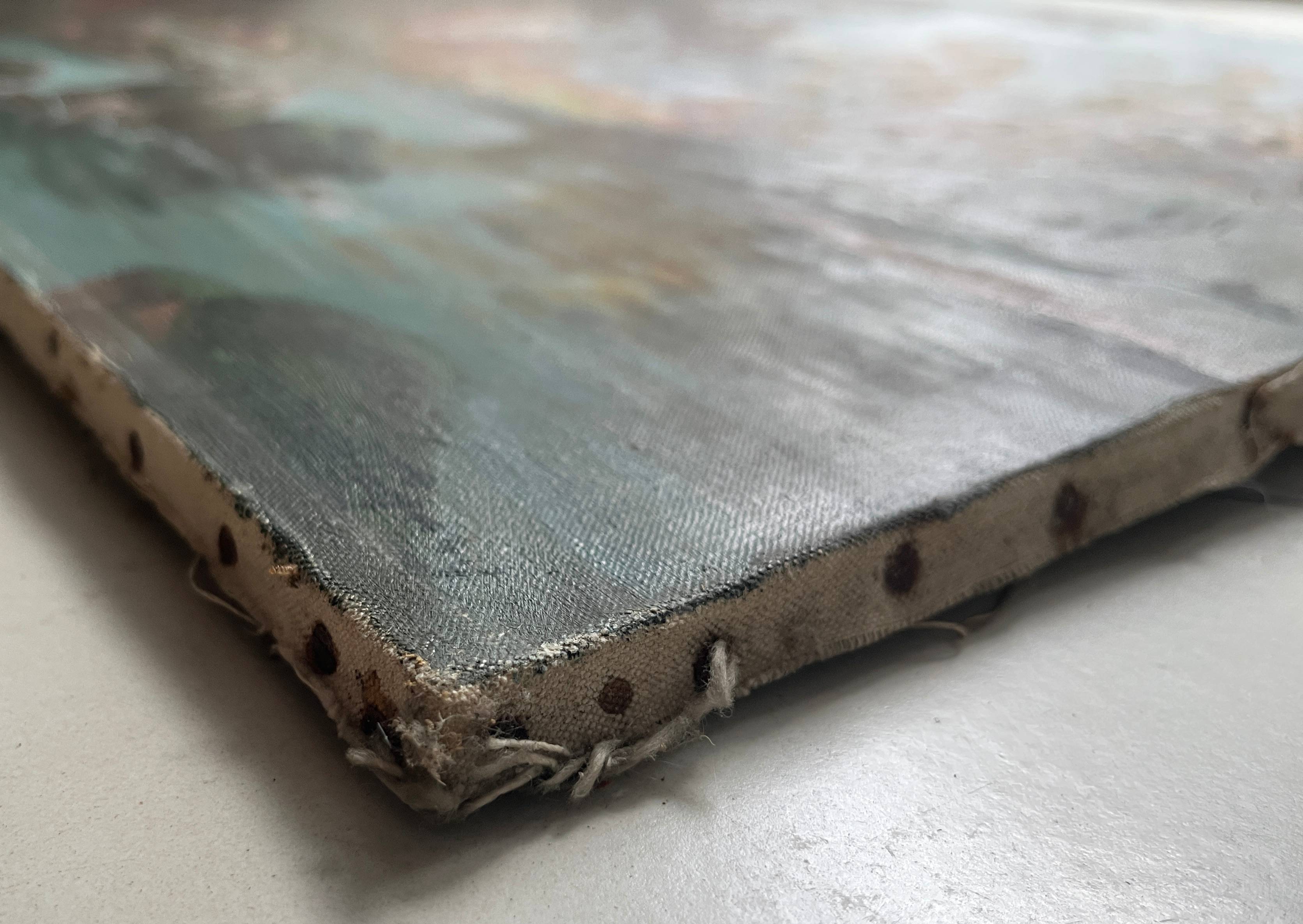 HST painting "Landscape with a river" by Gaetan Montagney