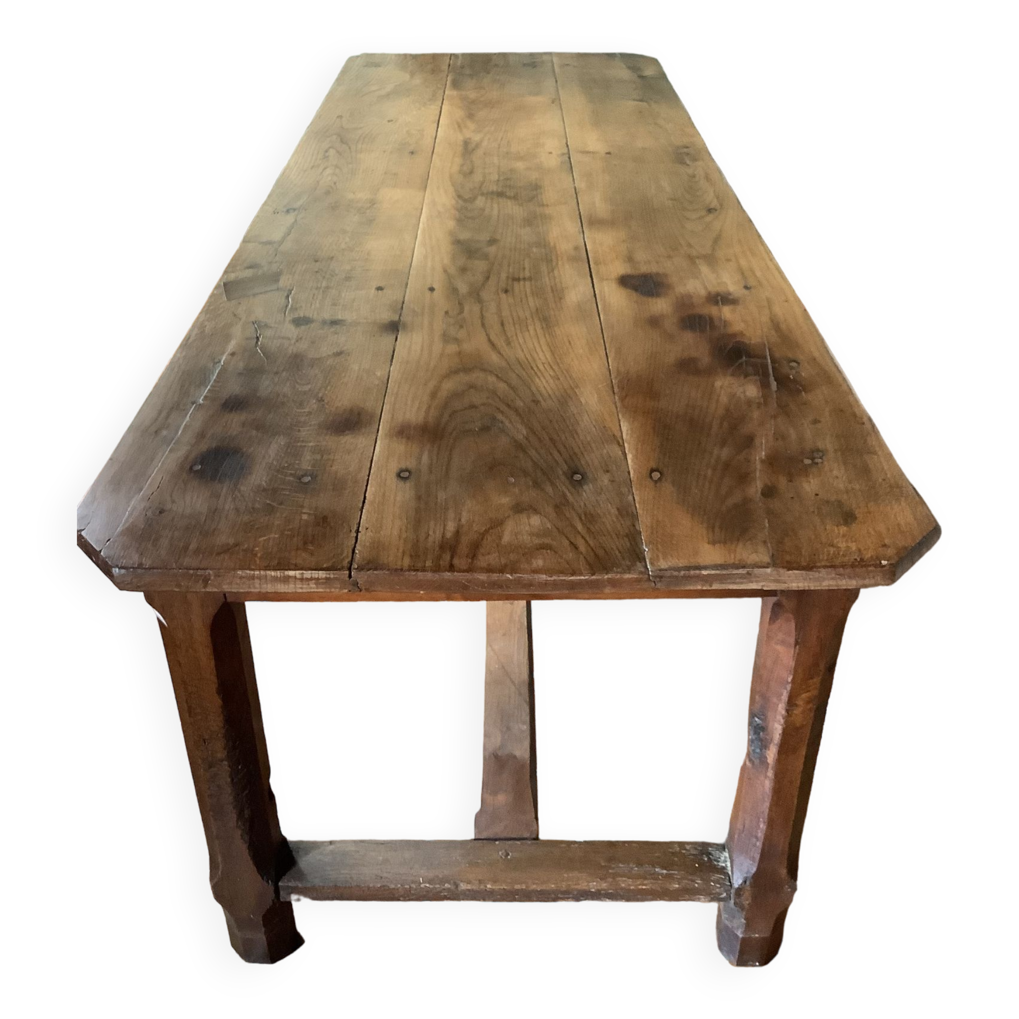 Old solid oak farmhouse table