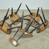 5 chaises PIrkka par Ilmari Tapiovaara pour Laukaan Puu, Finlande 1950