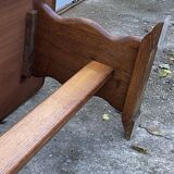 Rustic oak farmhouse coffee table, monastery style, 1950s