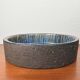 Large studio pottery bowl in modern mid-century Danish style by Bangholm, 1960s.