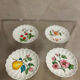 Set of 4 porcelain plates from Limoges 1980