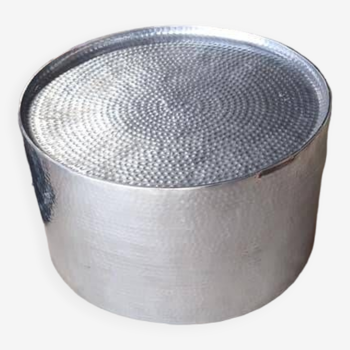 Table basse ronde en aluminium