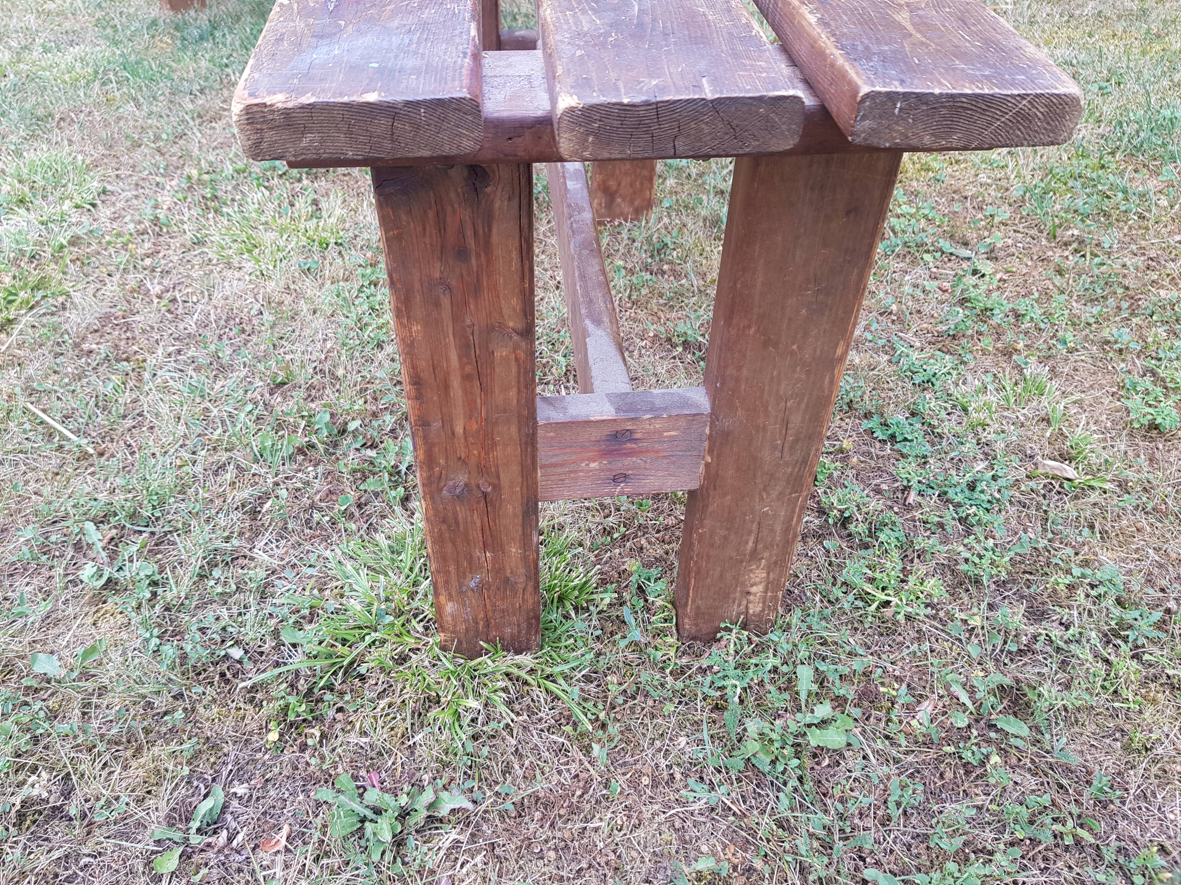 Pair of country country benches