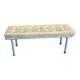 Individual leather and metal design bench
