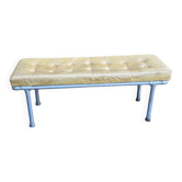 Banc cuir et métal individuel design