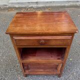 Art Deco bedside table in solid wood 1960