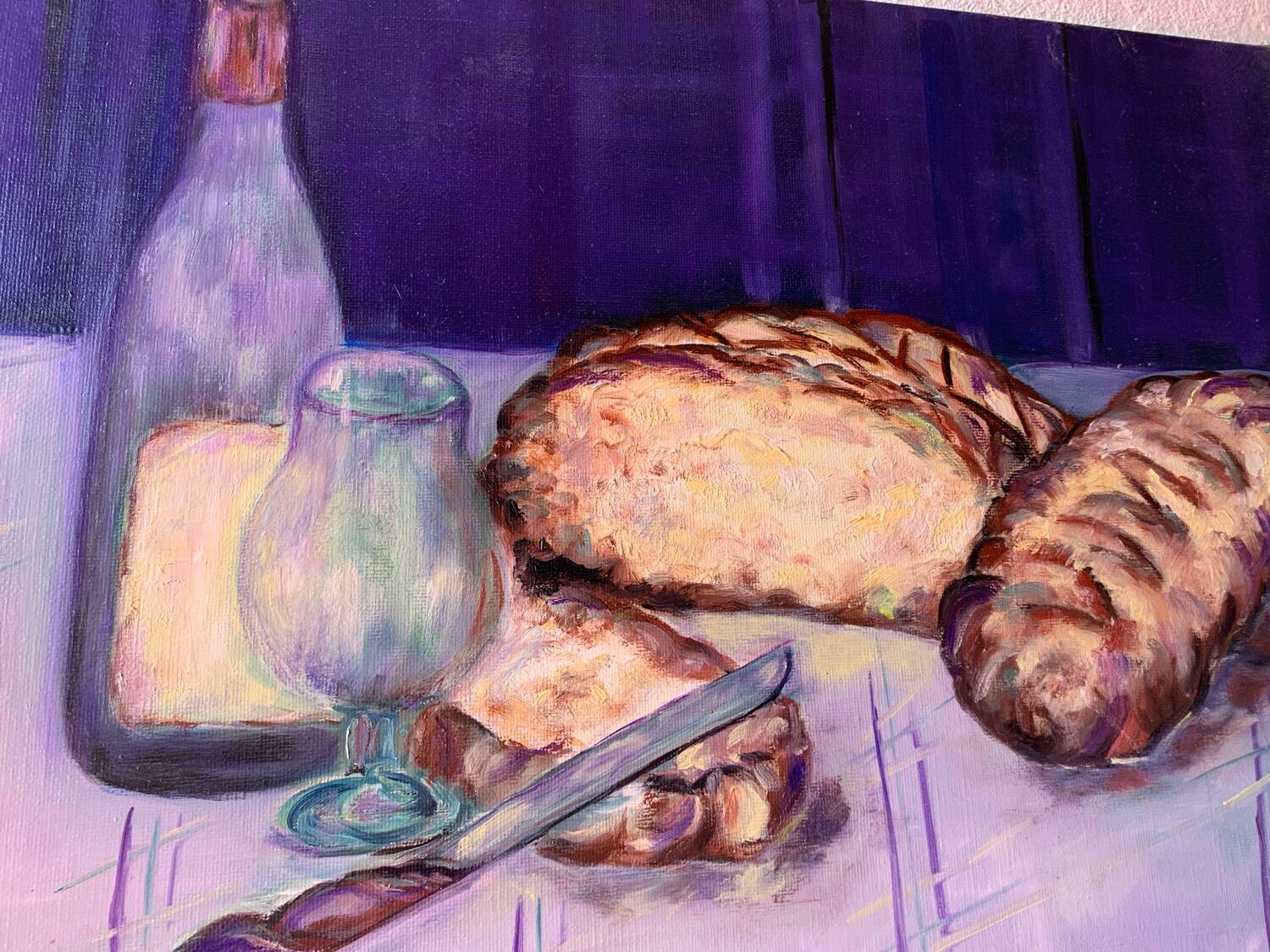 Still life painting oil on canvas