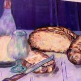 Tableau nature morte huile sur toile