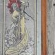 Alphonse Mucha painting mirror illustrated 1960
