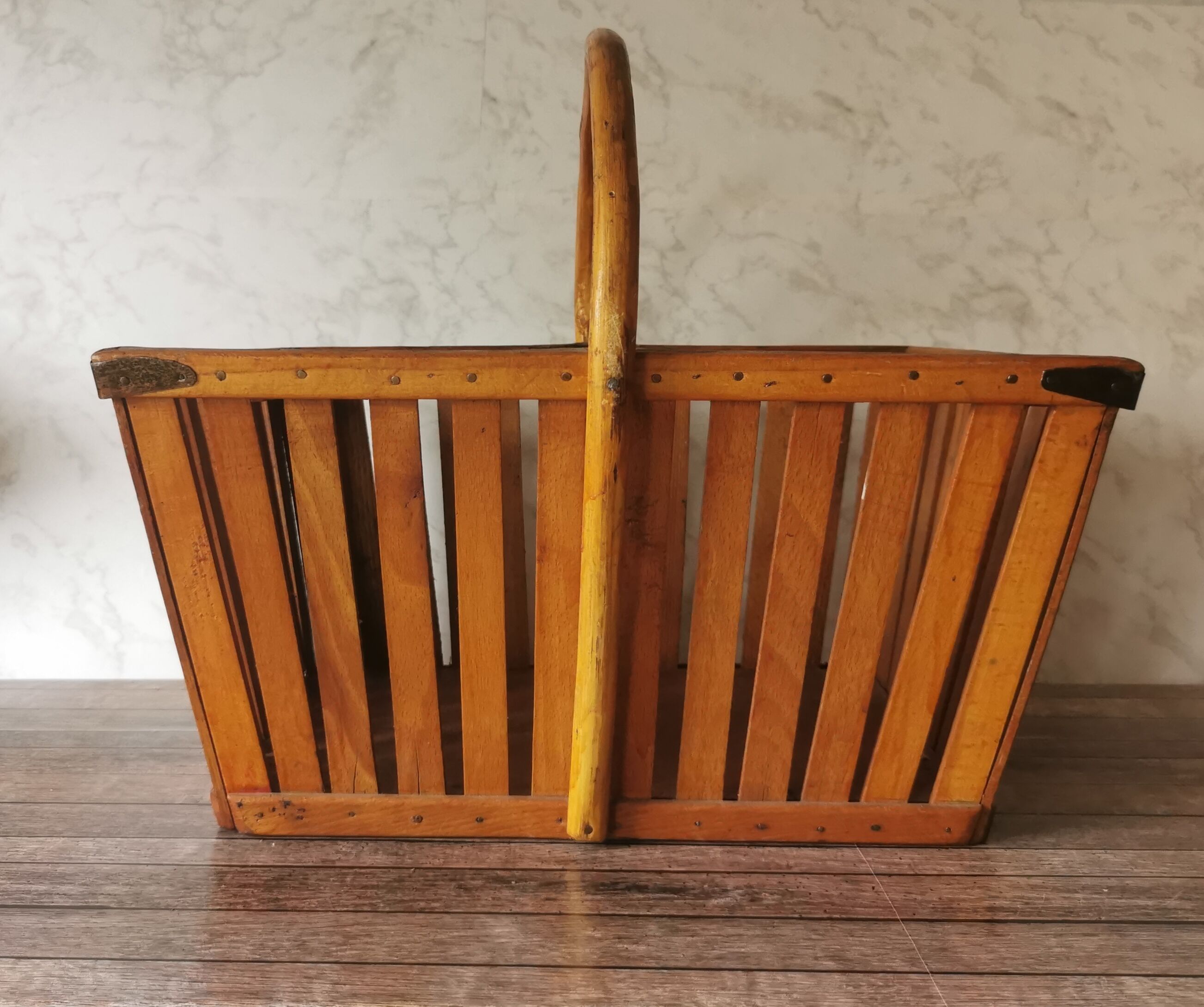 Old wooden basket