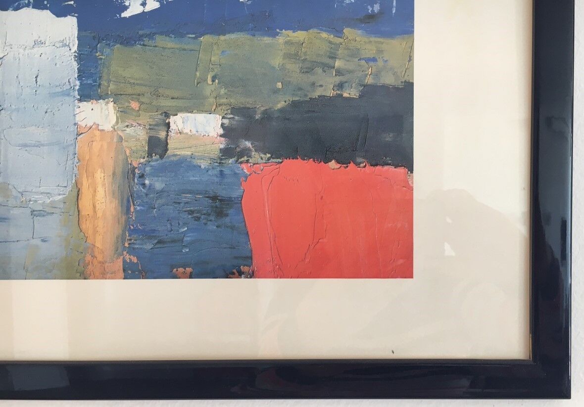 Stael's Nicales framed poster "Landscape of the noon, 1953"