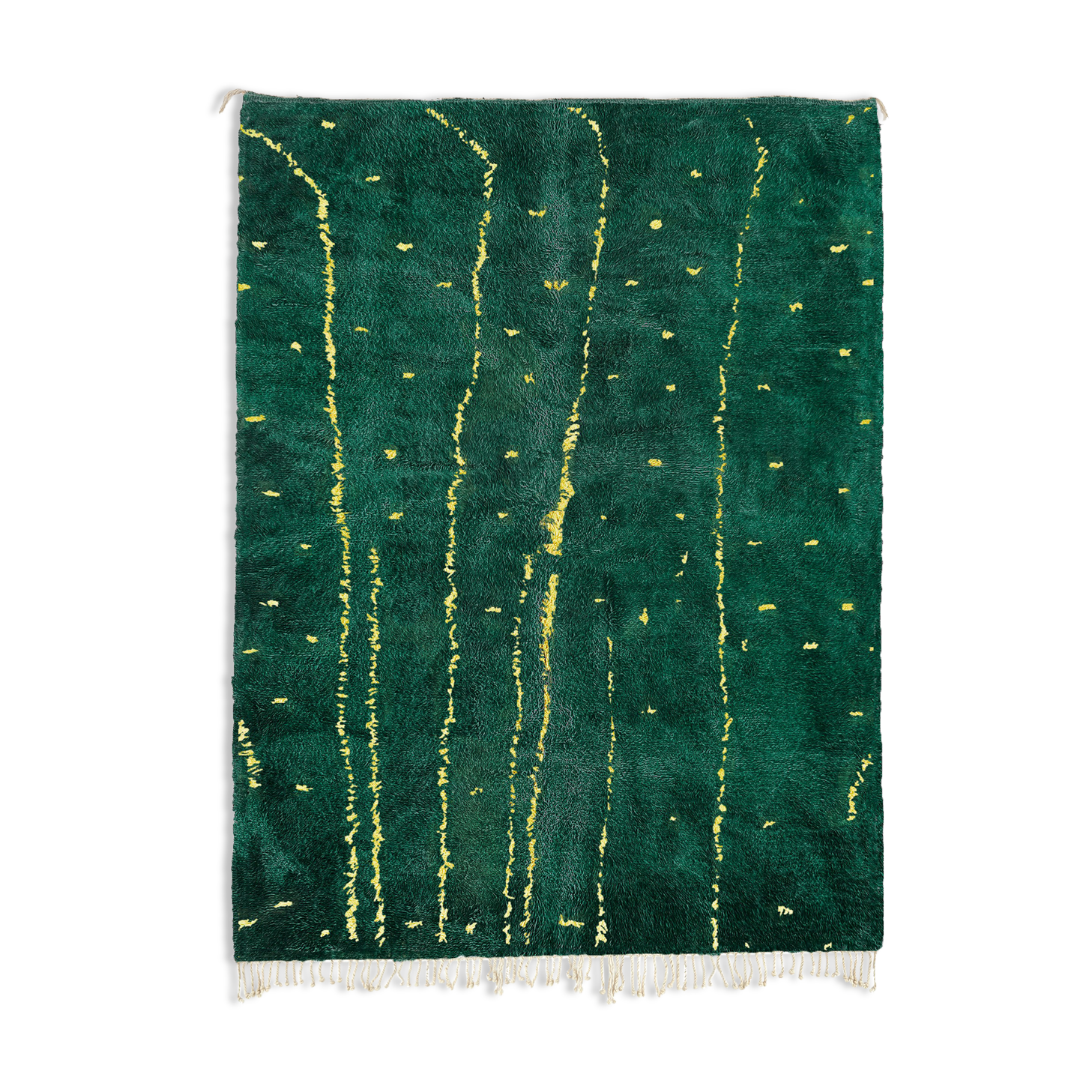 Modern Moroccan carpet green