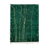 Modern Moroccan carpet green