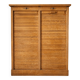 Old oak filing cabinet with curtains, notary furniture style.
