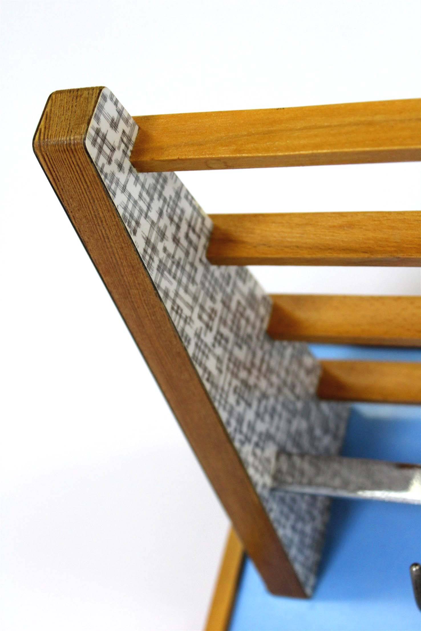 Vintage Geometric Coat Rack from Drevokov Blatna, 1972