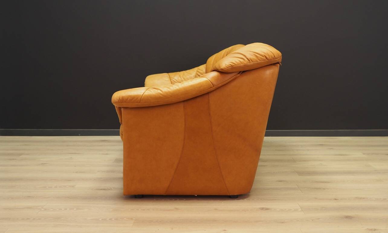 Cognac living room set, Danish design, 1970s, manufacturer: Skalma Møbelfabrik